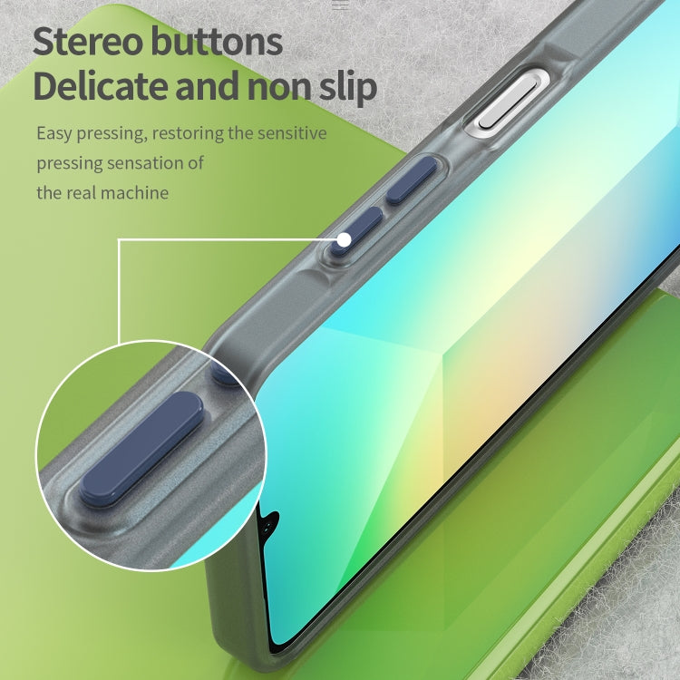 For Samsung Galaxy A06 4G Frosted Translucent TPU Hybrid PC Full Coverage Phone Case