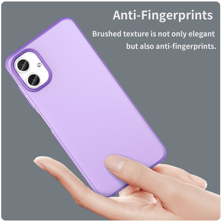 For Samsung Galaxy A06 4G Frosted Translucent TPU Hybrid PC Full Coverage Phone Case