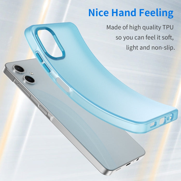 For Samsung Galaxy A06 4G Frosted Translucent TPU Hybrid PC Full Coverage Phone Case