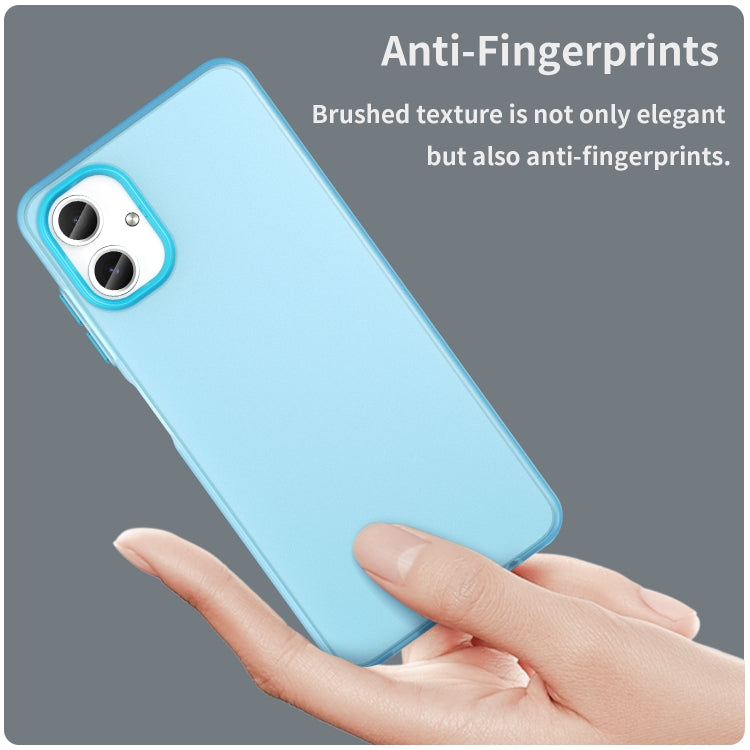 For Samsung Galaxy A06 4G Frosted Translucent TPU Hybrid PC Full Coverage Phone Case