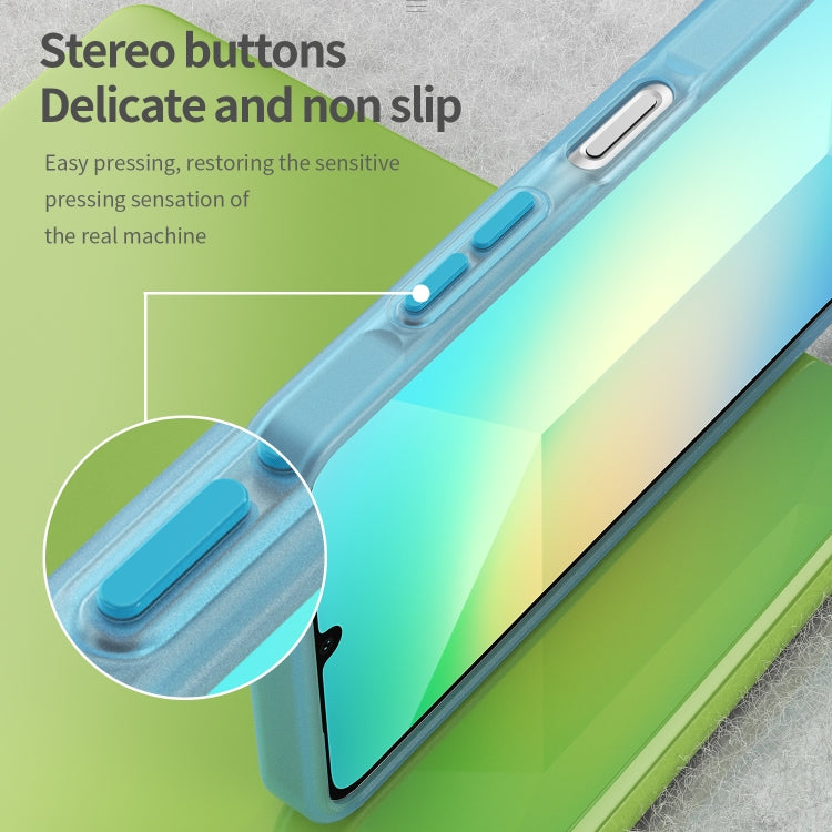 For Samsung Galaxy A06 4G Frosted Translucent TPU Hybrid PC Full Coverage Phone Case
