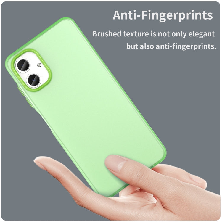 For Samsung Galaxy A06 4G Frosted Translucent TPU Hybrid PC Full Coverage Phone Case