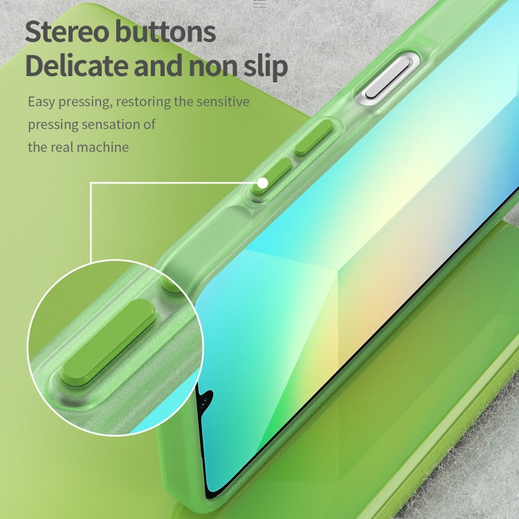 For Samsung Galaxy A06 4G Frosted Translucent TPU Hybrid PC Full Coverage Phone Case