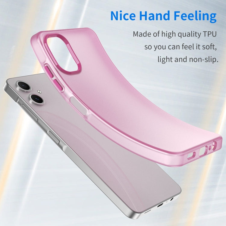 For Samsung Galaxy A06 4G Frosted Translucent TPU Hybrid PC Full Coverage Phone Case