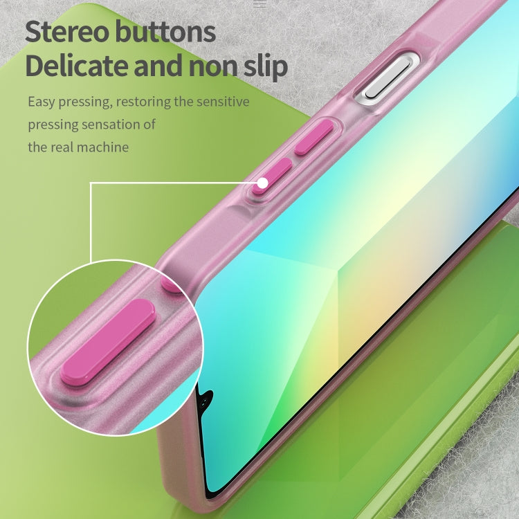 For Samsung Galaxy A06 4G Frosted Translucent TPU Hybrid PC Full Coverage Phone Case