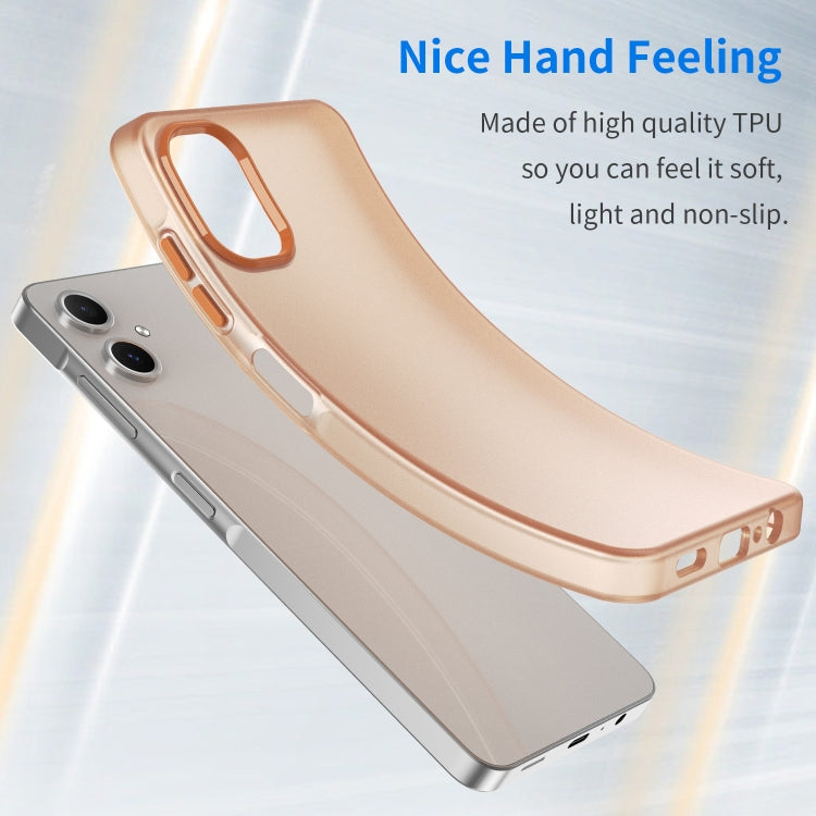 For Samsung Galaxy A06 4G Frosted Translucent TPU Hybrid PC Full Coverage Phone Case