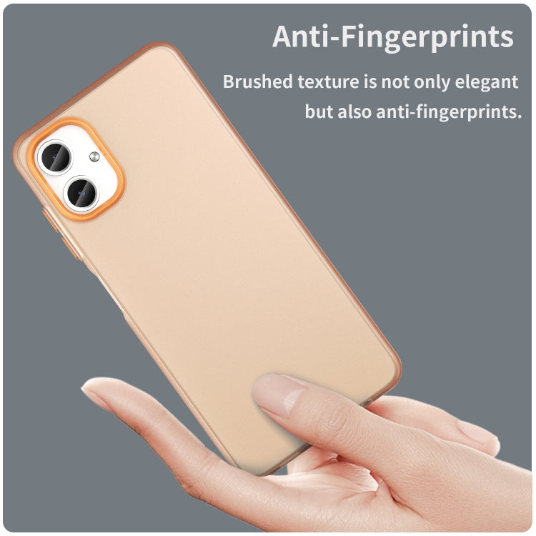 For Samsung Galaxy A06 4G Frosted Translucent TPU Hybrid PC Full Coverage Phone Case
