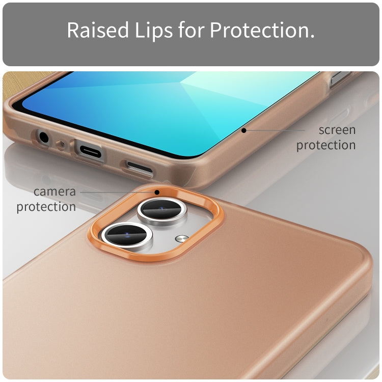For Samsung Galaxy A06 4G Frosted Translucent TPU Hybrid PC Full Coverage Phone Case