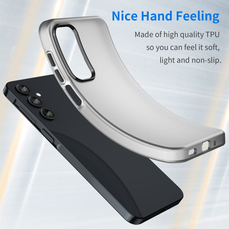 For Samsung Galaxy A16 4G Frosted Translucent TPU Hybrid PC Full Coverage Phone Case