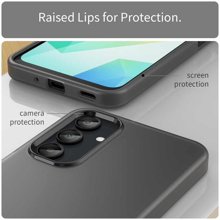 For Samsung Galaxy A16 4G Frosted Translucent TPU Hybrid PC Full Coverage Phone Case