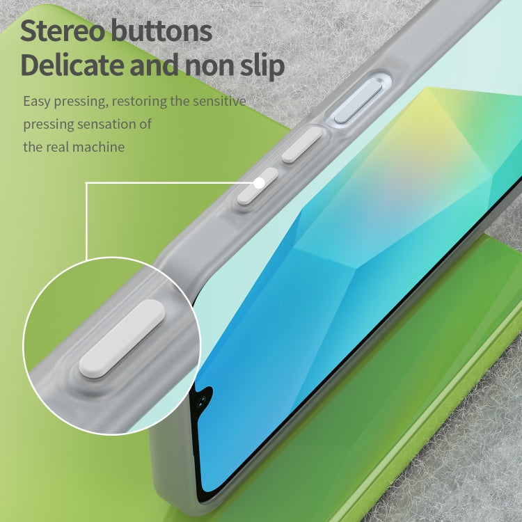 For Samsung Galaxy A16 4G Frosted Translucent TPU Hybrid PC Full Coverage Phone Case