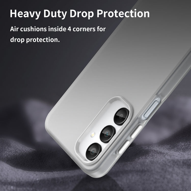 For Samsung Galaxy A16 4G Frosted Translucent TPU Hybrid PC Full Coverage Phone Case