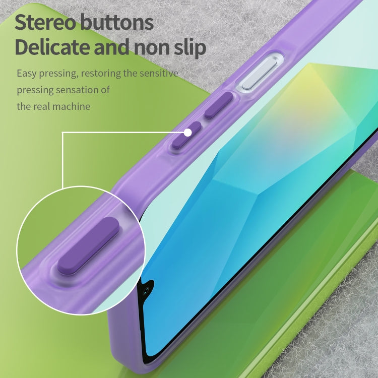 For Samsung Galaxy A16 4G Frosted Translucent TPU Hybrid PC Full Coverage Phone Case