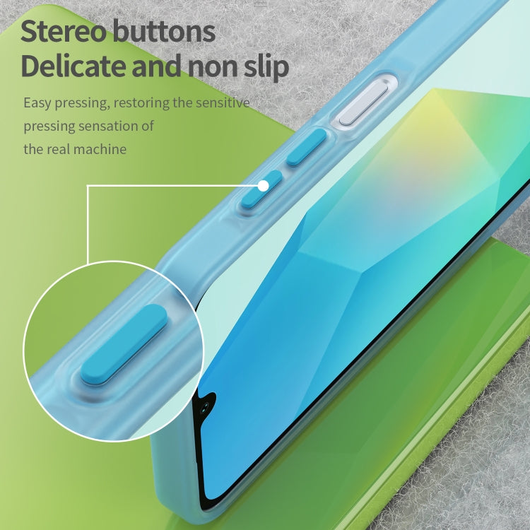 For Samsung Galaxy A16 4G Frosted Translucent TPU Hybrid PC Full Coverage Phone Case