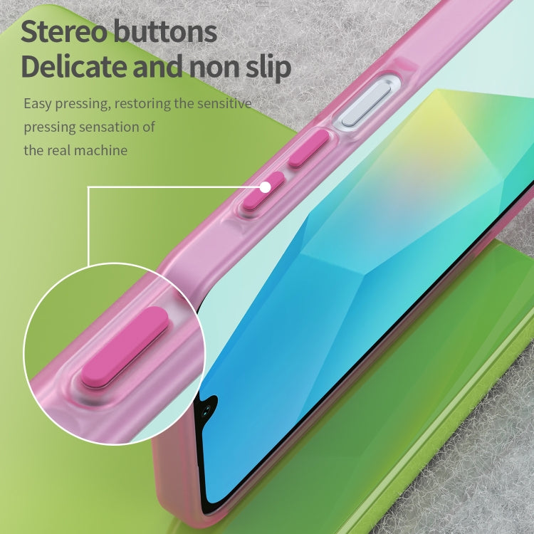 For Samsung Galaxy A16 4G Frosted Translucent TPU Hybrid PC Full Coverage Phone Case
