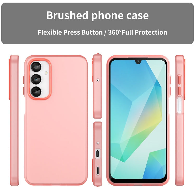 For Samsung Galaxy A16 4G Frosted Translucent TPU Hybrid PC Full Coverage Phone Case