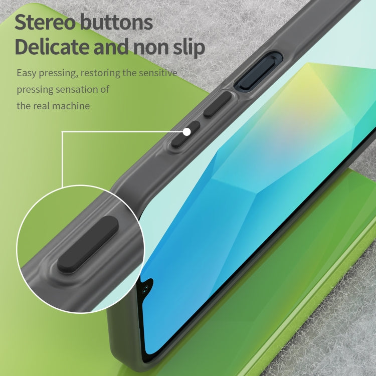 For Samsung Galaxy A16 5G Frosted Translucent TPU Hybrid PC Full Coverage Phone Case