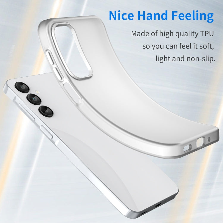 For Samsung Galaxy A16 5G Frosted Translucent TPU Hybrid PC Full Coverage Phone Case