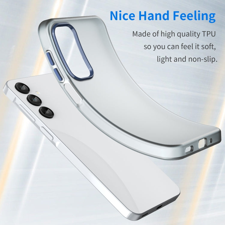 For Samsung Galaxy A16 5G Frosted Translucent TPU Hybrid PC Full Coverage Phone Case