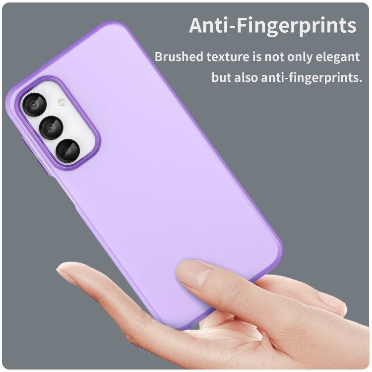 For Samsung Galaxy A16 5G Frosted Translucent TPU Hybrid PC Full Coverage Phone Case