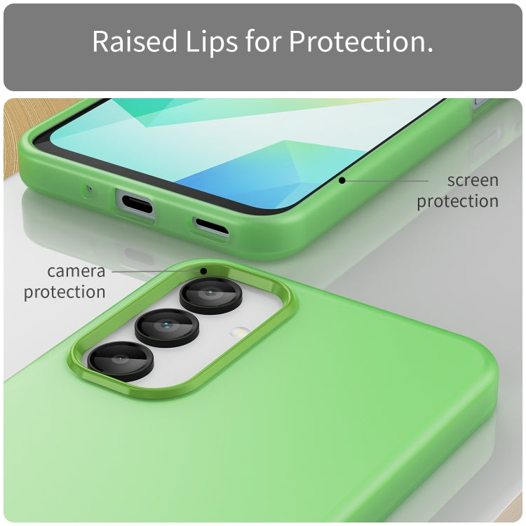 For Samsung Galaxy A16 5G Frosted Translucent TPU Hybrid PC Full Coverage Phone Case
