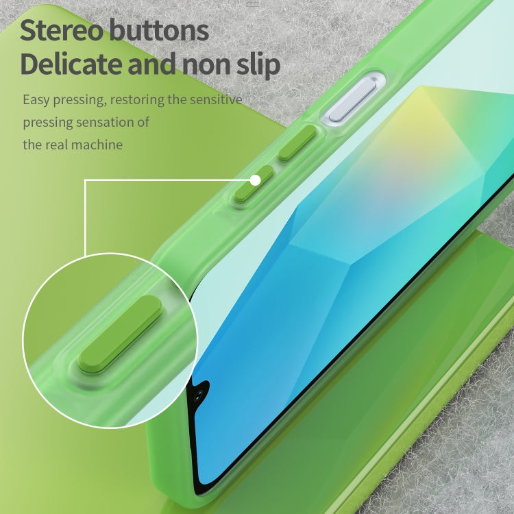For Samsung Galaxy A16 5G Frosted Translucent TPU Hybrid PC Full Coverage Phone Case