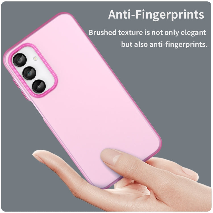 For Samsung Galaxy A16 5G Frosted Translucent TPU Hybrid PC Full Coverage Phone Case