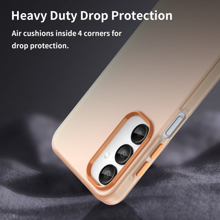 For Samsung Galaxy A16 5G Frosted Translucent TPU Hybrid PC Full Coverage Phone Case