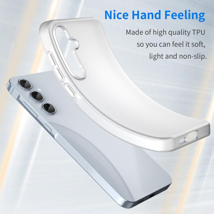 For Samsung Galaxy A55 5G Frosted Translucent TPU Hybrid PC Full Coverage Phone Case