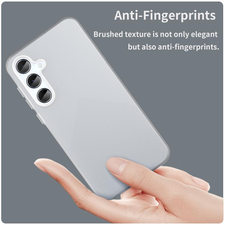 For Samsung Galaxy A55 5G Frosted Translucent TPU Hybrid PC Full Coverage Phone Case