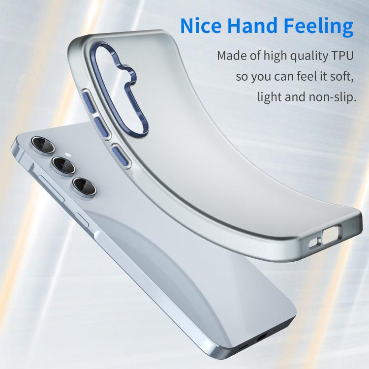 For Samsung Galaxy A55 5G Frosted Translucent TPU Hybrid PC Full Coverage Phone Case