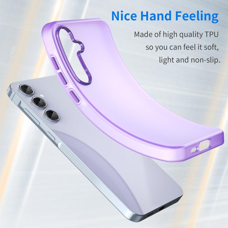 For Samsung Galaxy A55 5G Frosted Translucent TPU Hybrid PC Full Coverage Phone Case