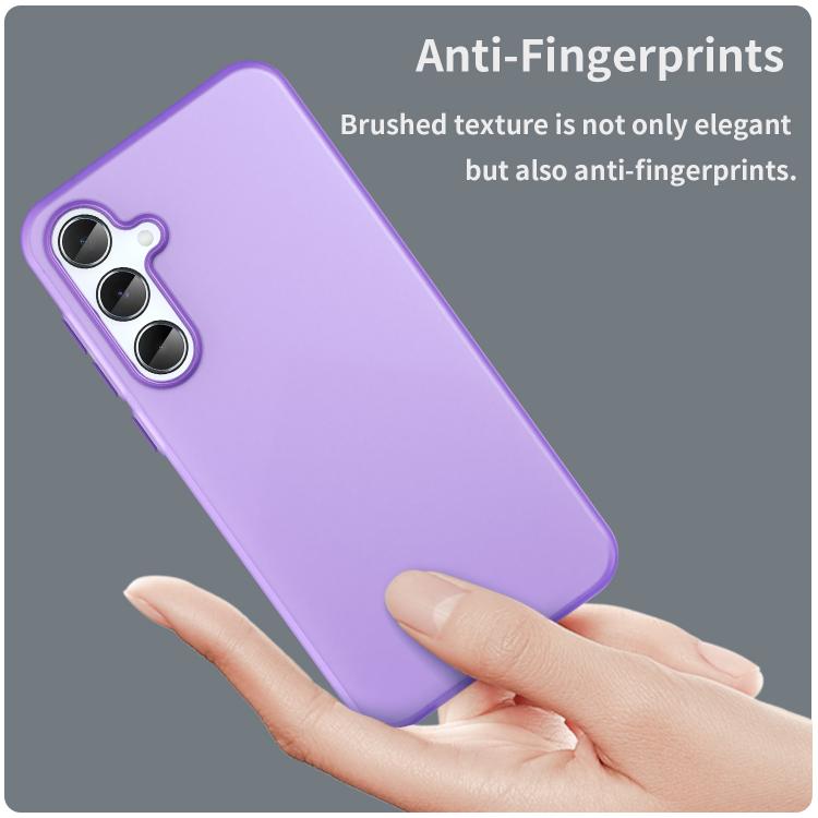 For Samsung Galaxy A55 5G Frosted Translucent TPU Hybrid PC Full Coverage Phone Case