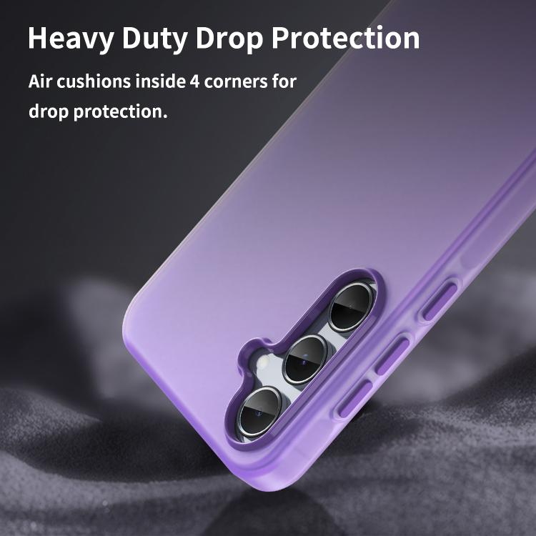 For Samsung Galaxy A55 5G Frosted Translucent TPU Hybrid PC Full Coverage Phone Case