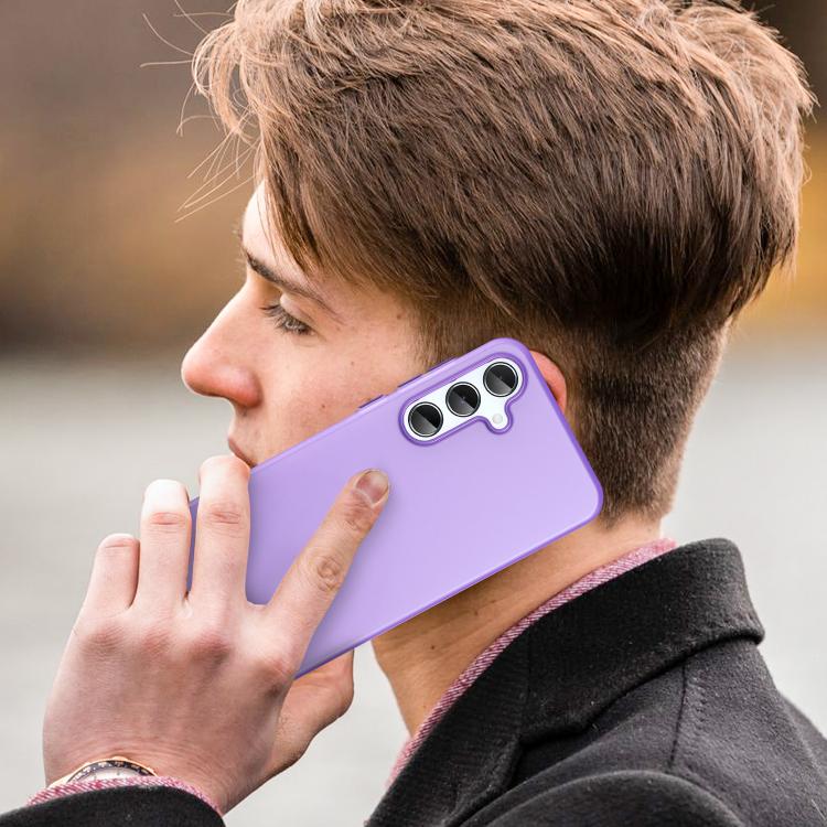 For Samsung Galaxy A55 5G Frosted Translucent TPU Hybrid PC Full Coverage Phone Case