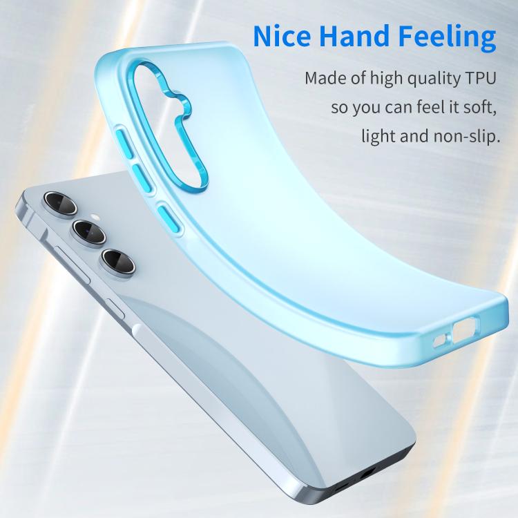For Samsung Galaxy A55 5G Frosted Translucent TPU Hybrid PC Full Coverage Phone Case
