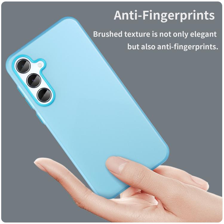 For Samsung Galaxy A55 5G Frosted Translucent TPU Hybrid PC Full Coverage Phone Case