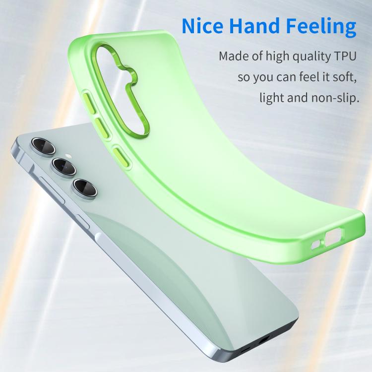 For Samsung Galaxy A55 5G Frosted Translucent TPU Hybrid PC Full Coverage Phone Case