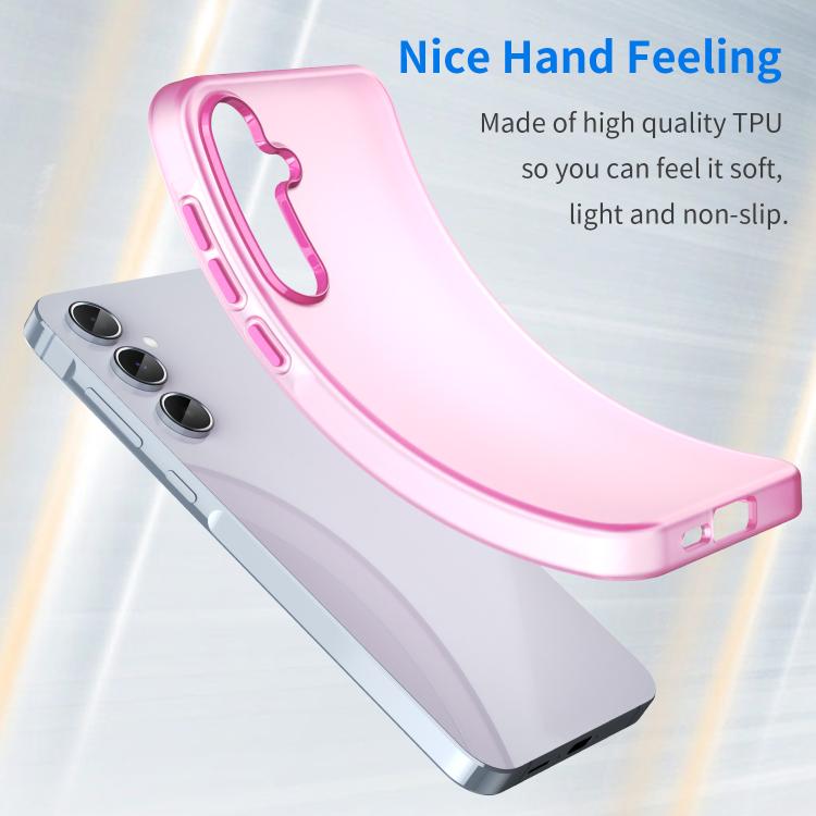For Samsung Galaxy A55 5G Frosted Translucent TPU Hybrid PC Full Coverage Phone Case