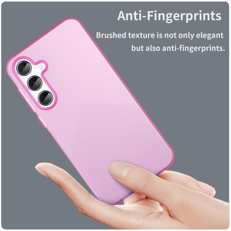 For Samsung Galaxy A55 5G Frosted Translucent TPU Hybrid PC Full Coverage Phone Case