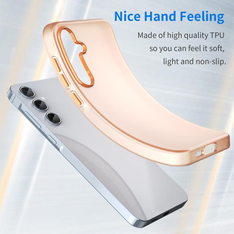 For Samsung Galaxy A55 5G Frosted Translucent TPU Hybrid PC Full Coverage Phone Case