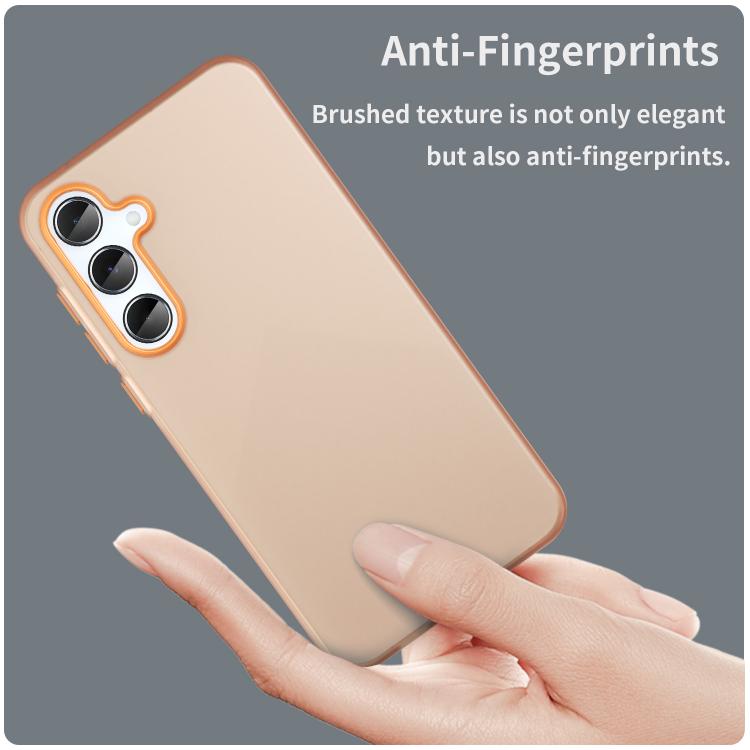 For Samsung Galaxy A55 5G Frosted Translucent TPU Hybrid PC Full Coverage Phone Case