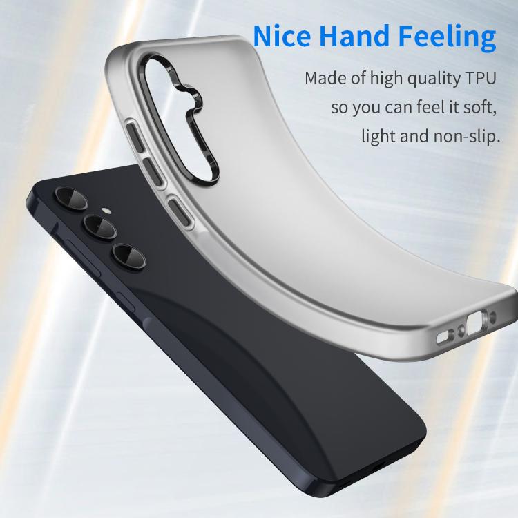 For Samsung Galaxy A35 5G Frosted Translucent TPU Hybrid PC Full Coverage Phone Case