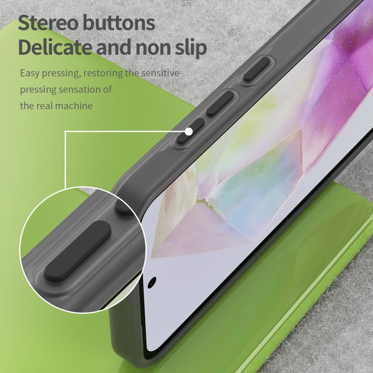 For Samsung Galaxy A35 5G Frosted Translucent TPU Hybrid PC Full Coverage Phone Case