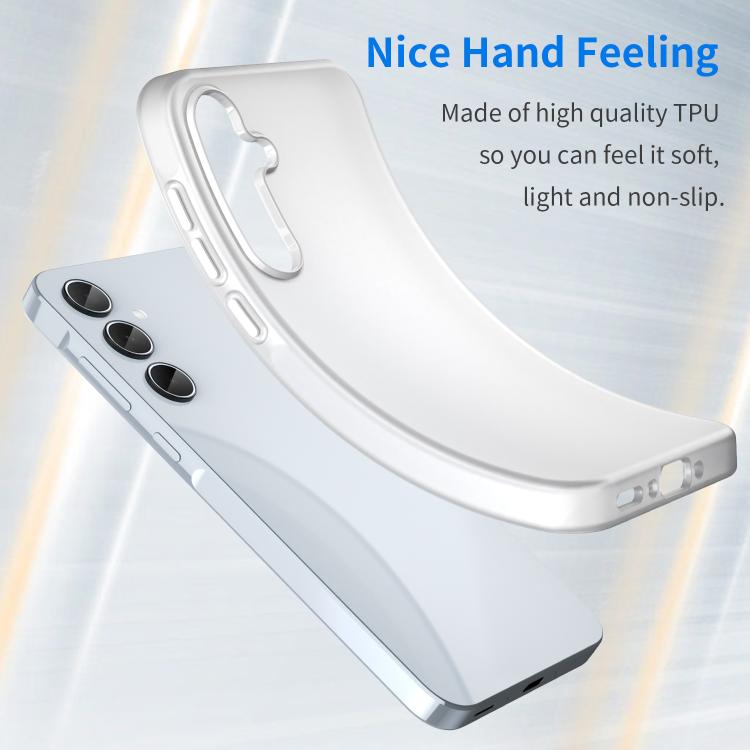 For Samsung Galaxy A35 5G Frosted Translucent TPU Hybrid PC Full Coverage Phone Case