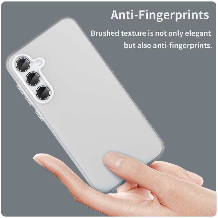 For Samsung Galaxy A35 5G Frosted Translucent TPU Hybrid PC Full Coverage Phone Case