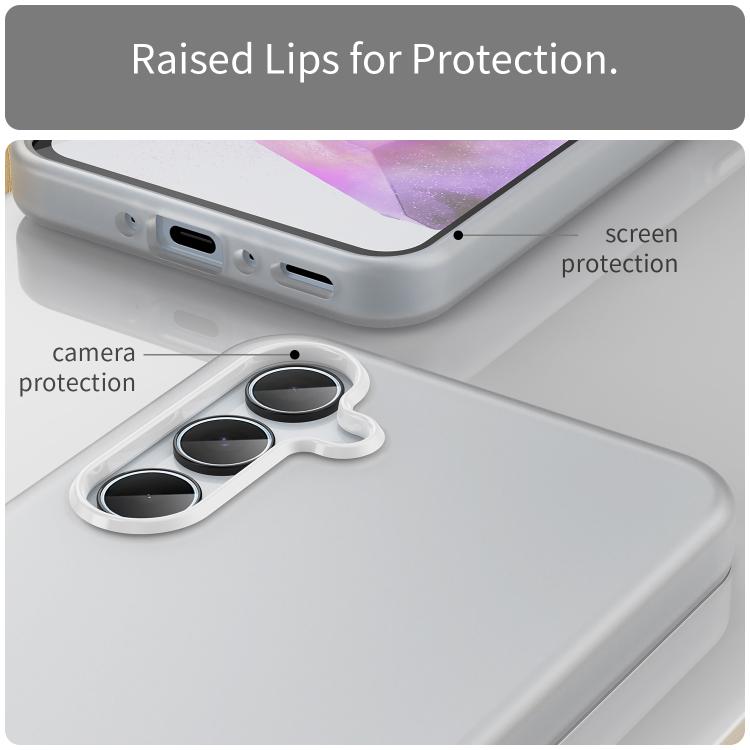 For Samsung Galaxy A35 5G Frosted Translucent TPU Hybrid PC Full Coverage Phone Case