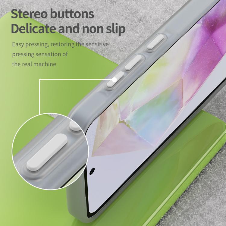 For Samsung Galaxy A35 5G Frosted Translucent TPU Hybrid PC Full Coverage Phone Case