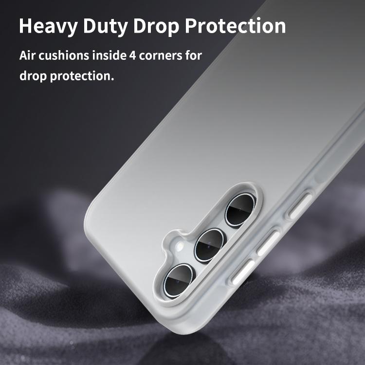For Samsung Galaxy A35 5G Frosted Translucent TPU Hybrid PC Full Coverage Phone Case