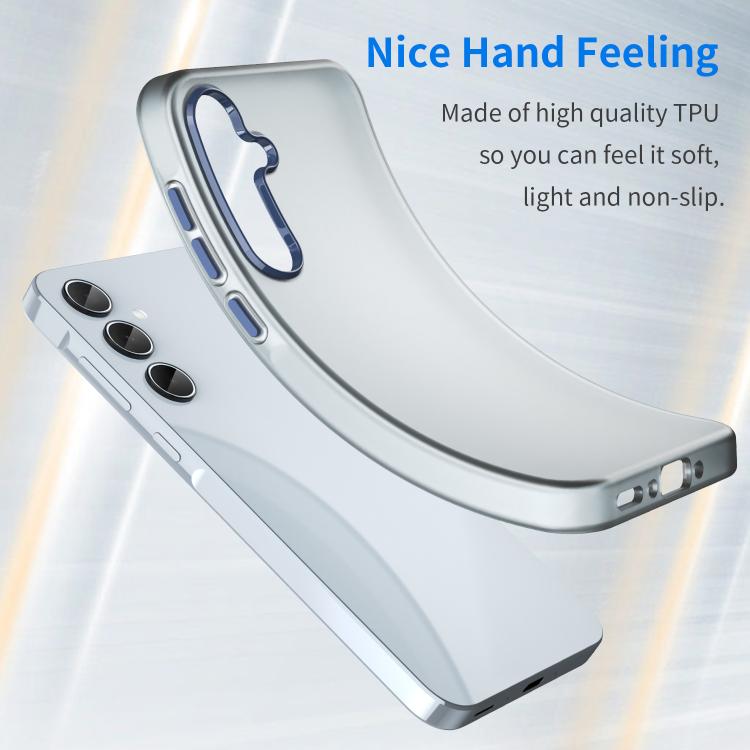For Samsung Galaxy A35 5G Frosted Translucent TPU Hybrid PC Full Coverage Phone Case